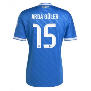 Lacne Muži Futbalové dres Real Madrid Arda Guler #15 2025-26 Krátky Rukáv - Tretina